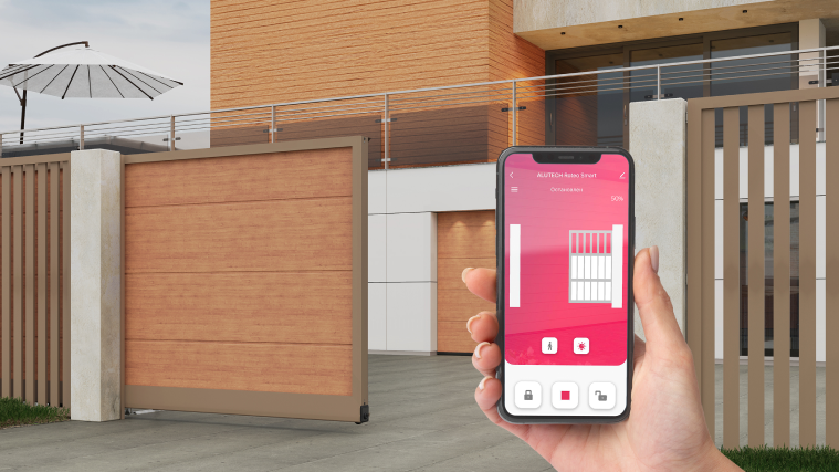 Умный привод для откатных ворот ALUTECH Roteo RTO-1000MKIT-Sm + проводные фотоэлементы LM-L Умный привод для откатных ворот ALUTECH Roteo RTO-1000MKIT-Sm + проводные фотоэлементы LM-L