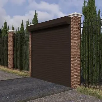 Рулонные ворота для въезда